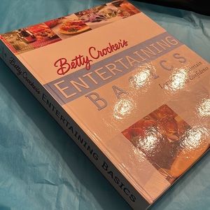Betty Crocker’s Entertaining Basics cookbook. Hard cover w/spiral bound interior